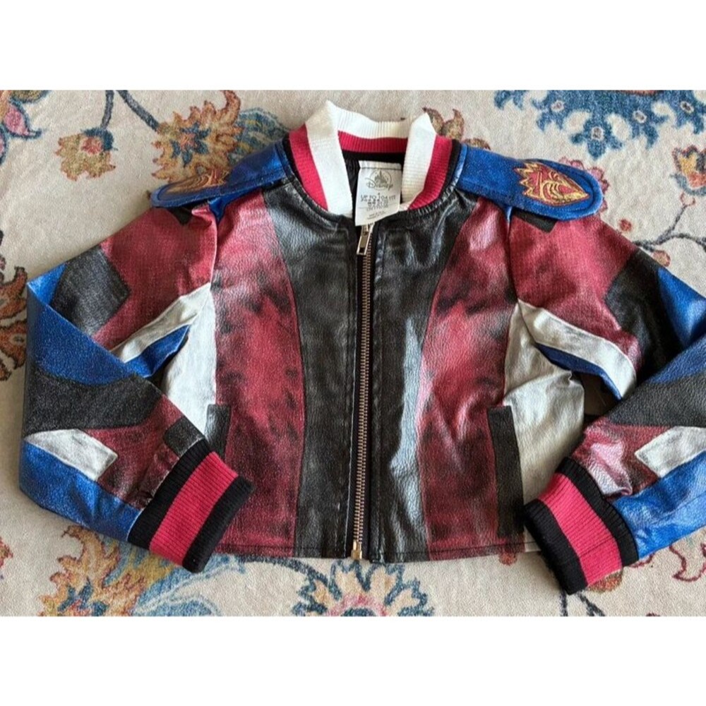 Disney Descendants Evie Girls Jacket Size 4 Red Blue Black Costume